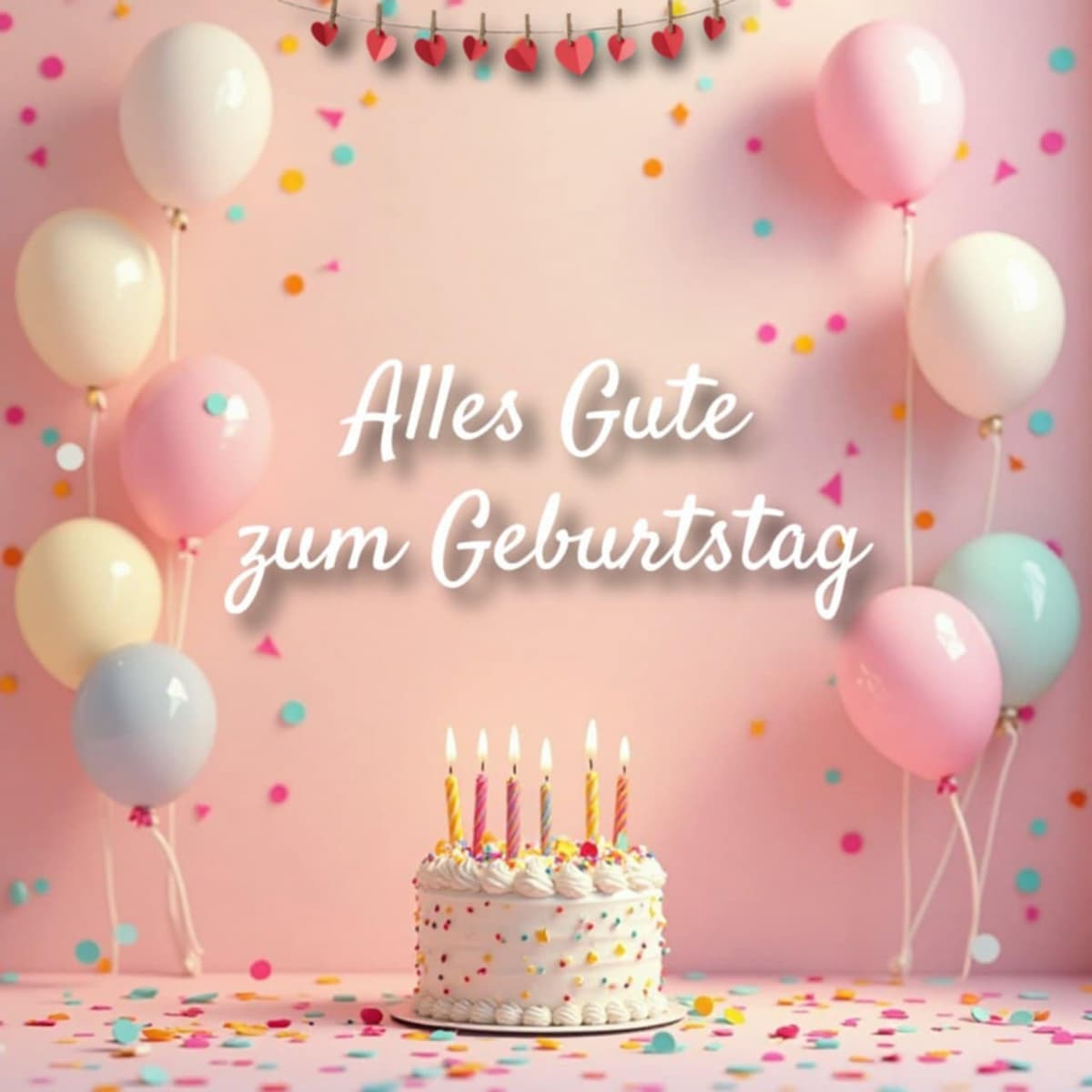 Geburtstags-Bild herunterladen und teilen