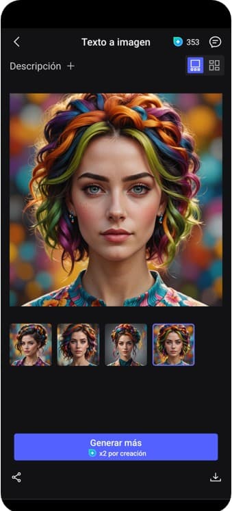 Interfaz de la app de MyEdit