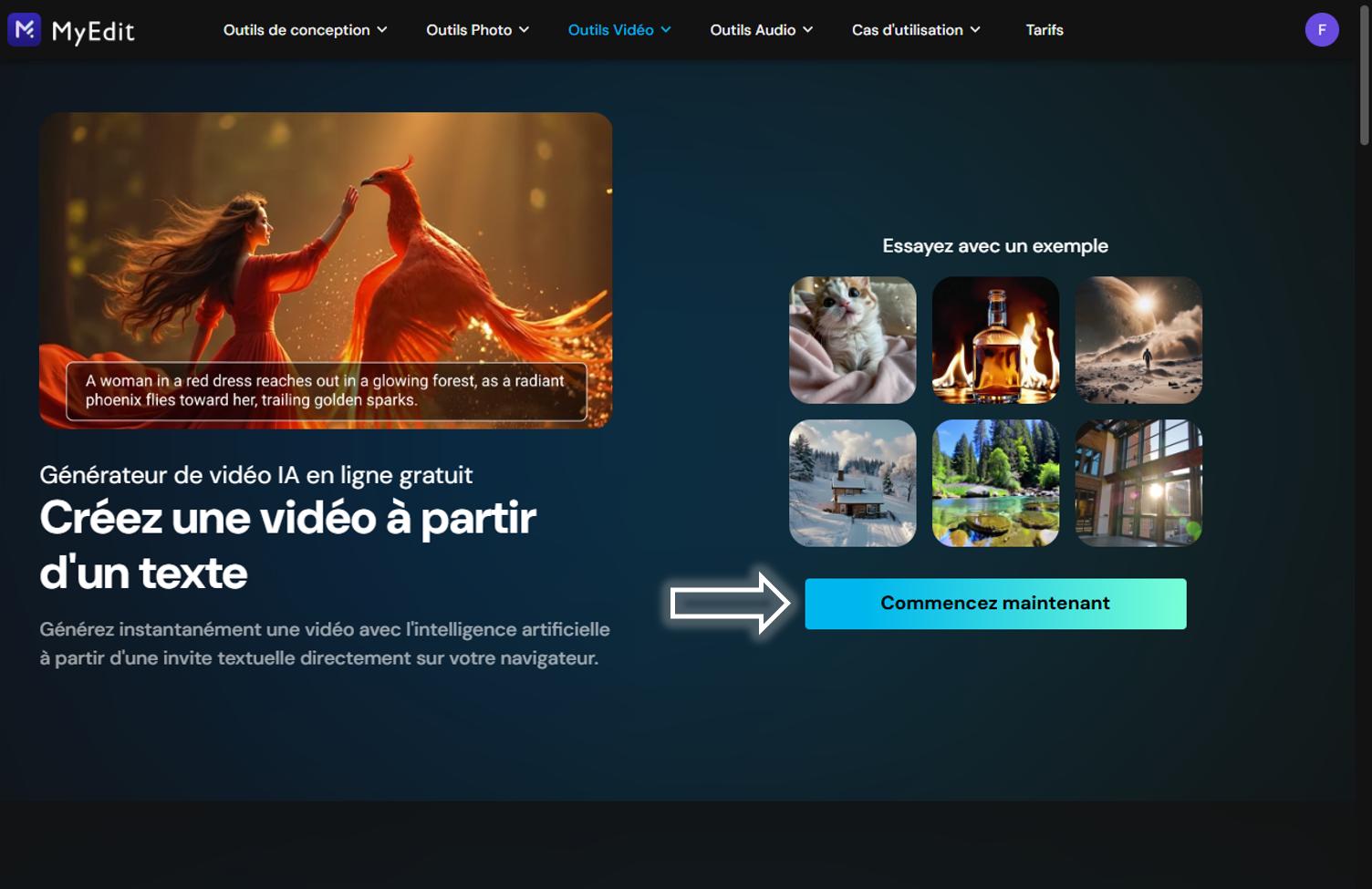 MyEdit - Générer une vidéo à partir d'un texte 1