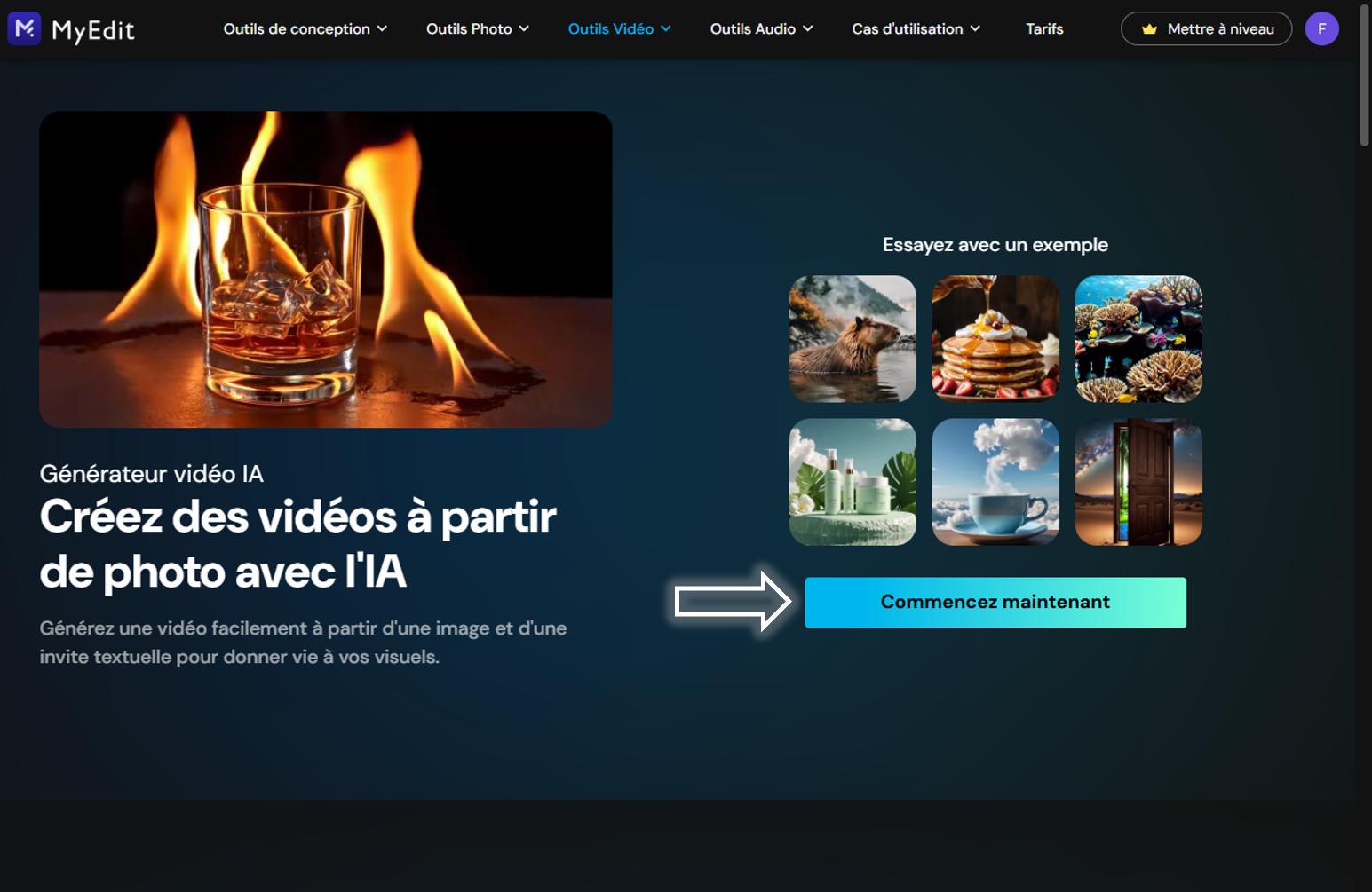 MyEdit - Générer une vidéo à partir d'une photo 1