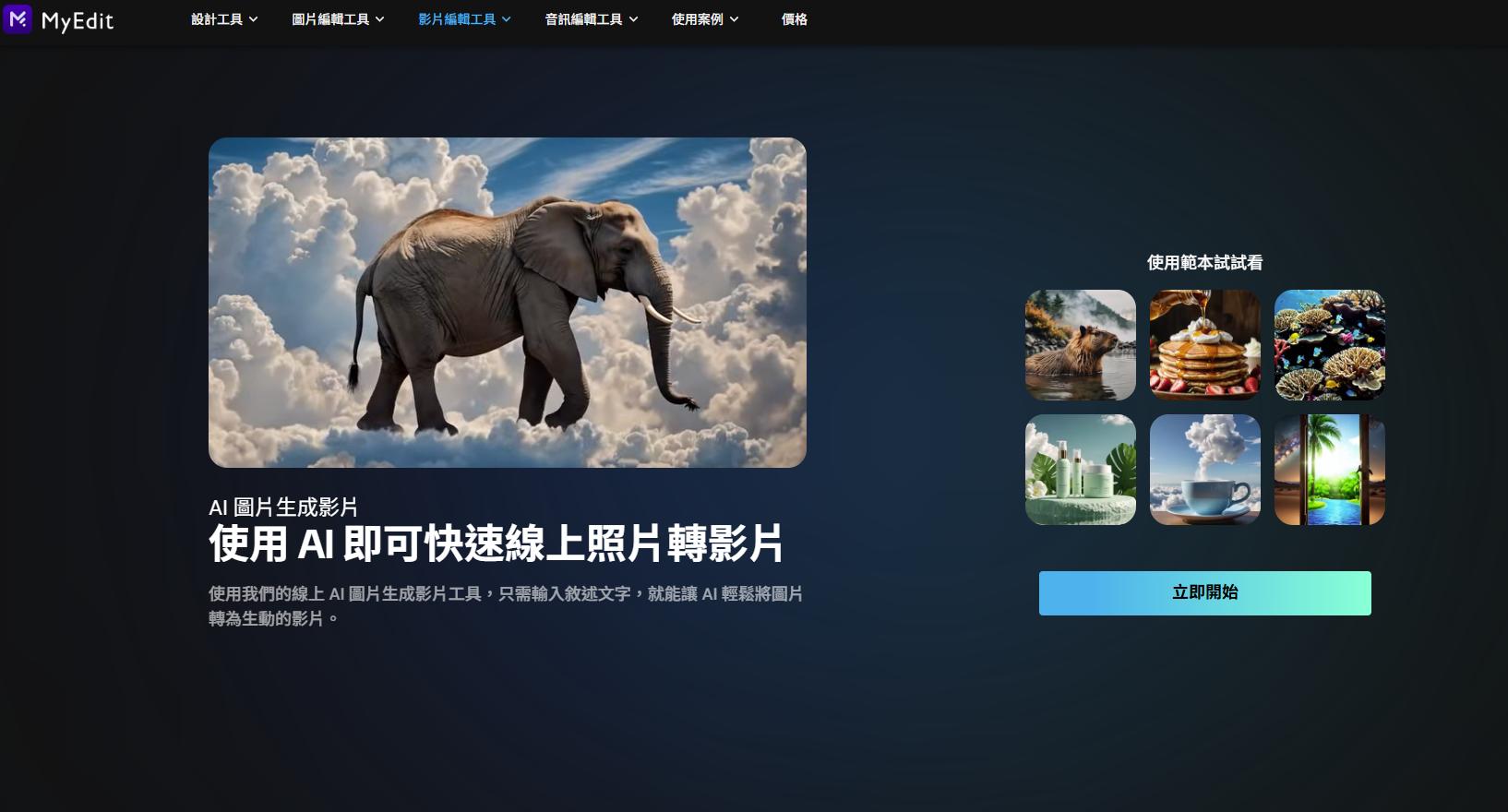 MyEdit AI 圖片生成影片