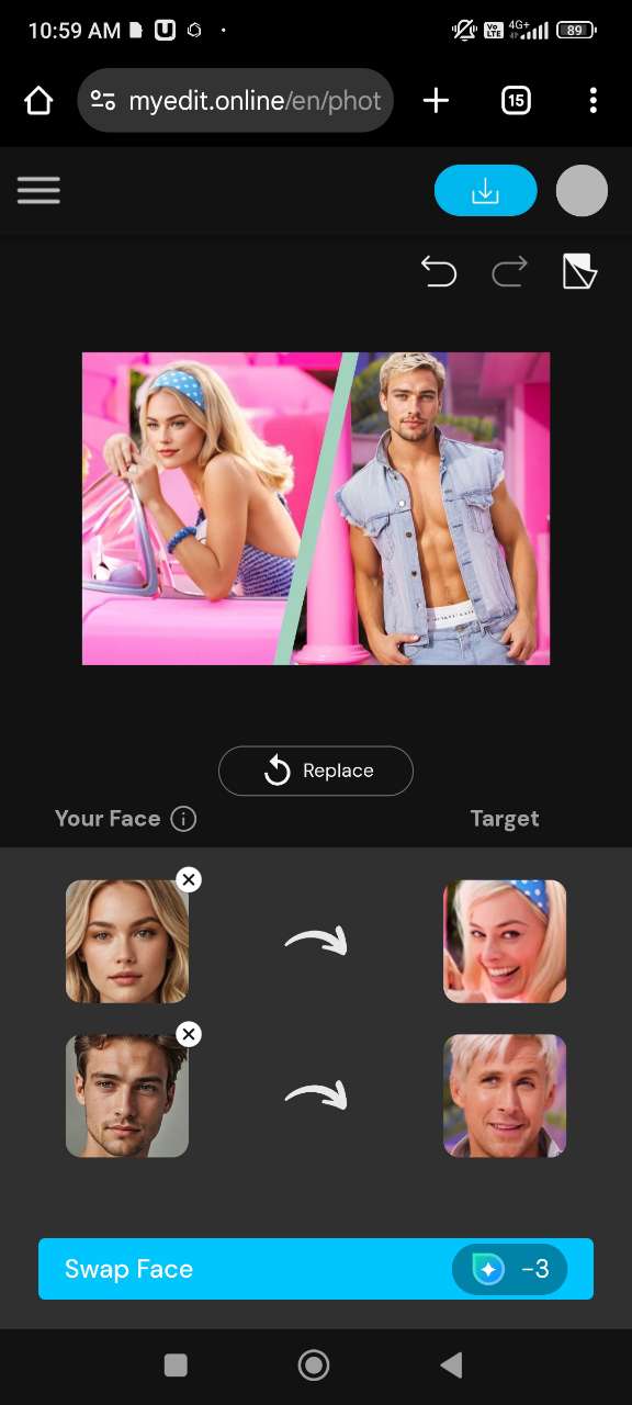 How to AI Face Swap into a Barbie Doll