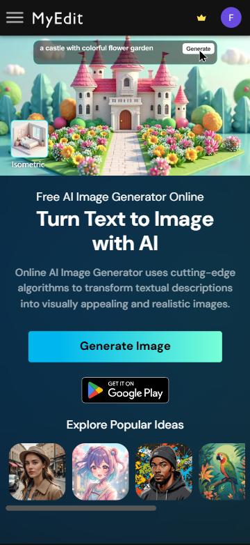 MyEdit - Generate an online cheerleader online step 1