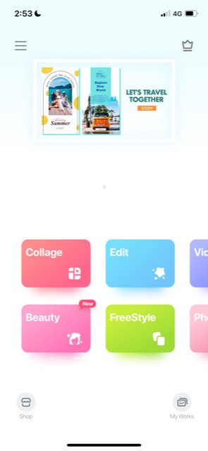 LiveCollage Interface