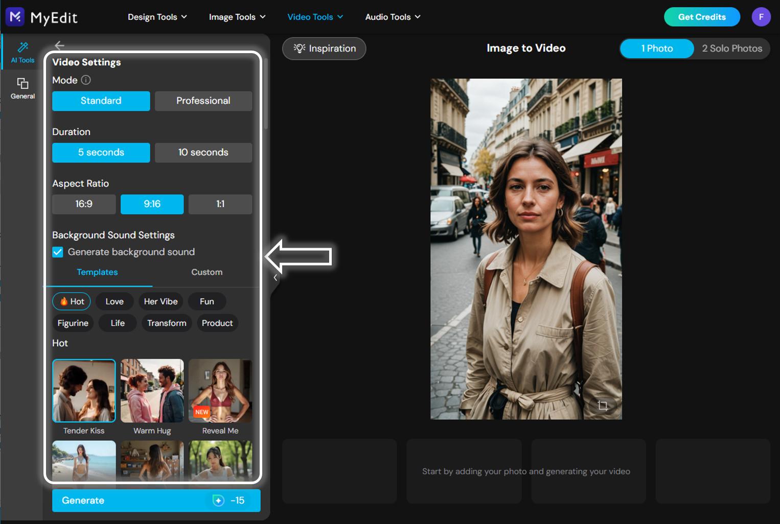 MyEdit - Generate a video from photo 2