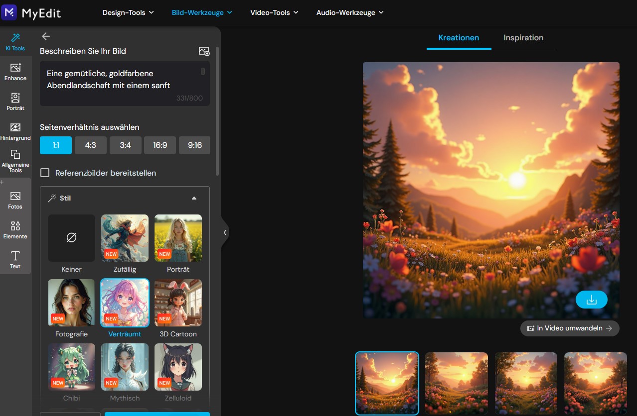 MyEdit - Abendgrüße gestalten