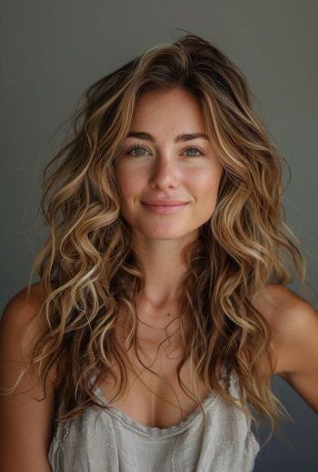 Sommerliche Beach Waves für lange Haare