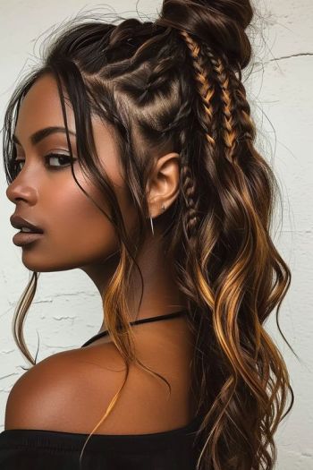 Trend für Festivals und Partys - Flechtfrisur