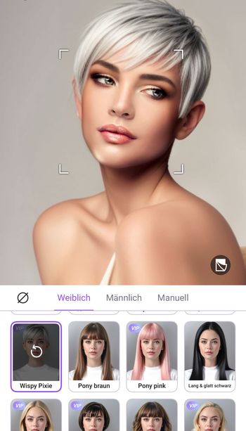 Vivid Glam - Sommerfrisuren mit KI testen