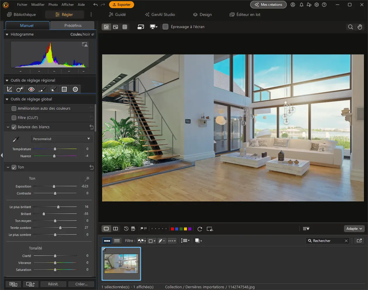 PhotoDirector - Logiciel pour la photographie d'immobilier