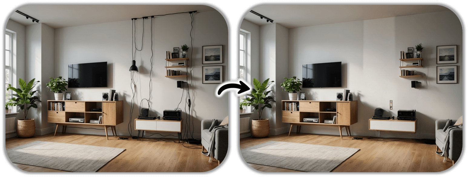 PhotoDirector - supprimer cables