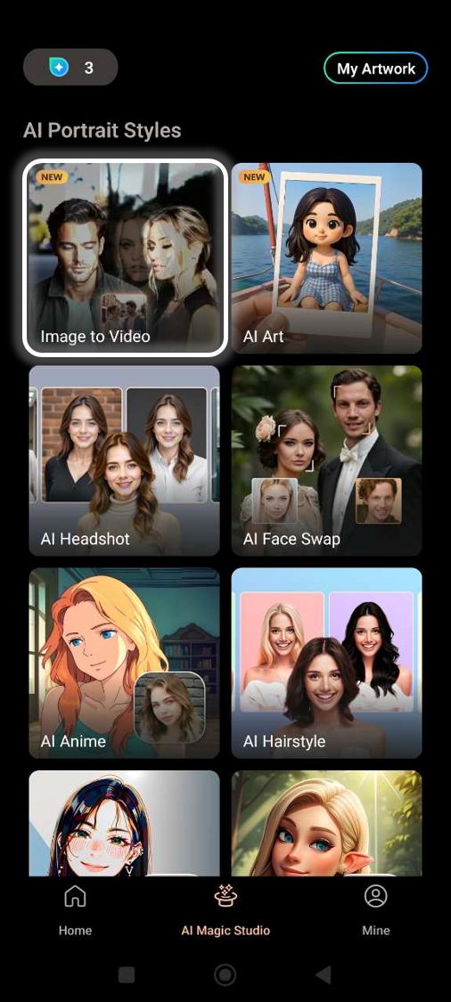 PhotoDirector - Create an AI French Kiss with an App step 2
