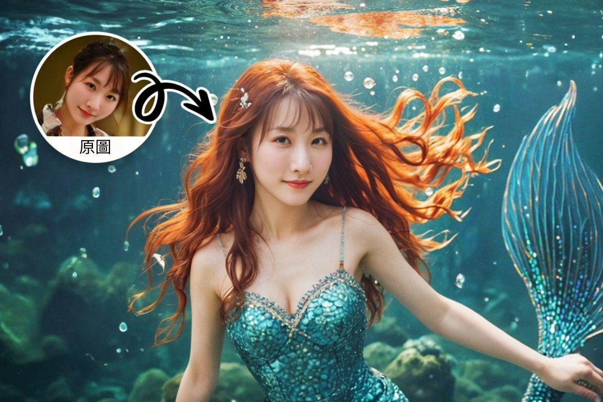 AI 美人魚影片製作攻略:除了用 TikTok 還能用「這個」秒變海底公主!