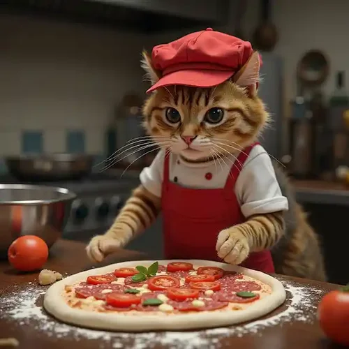 AI 猫 画像から動画生成サンプル