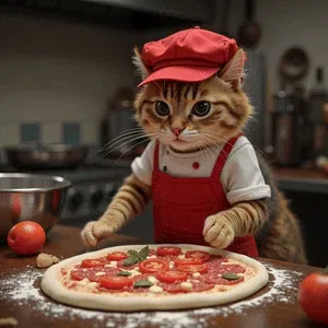 AI 猫 画像から動画生成サンプル