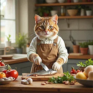 AI 猫生成画像サンプル