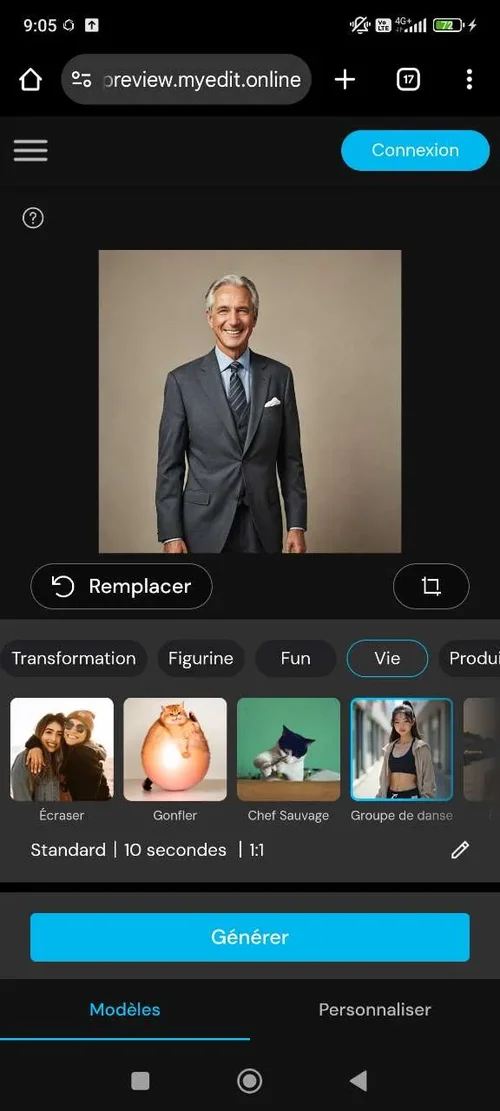 Créer uu une carte virtuelle animée depuis une image en ligne
