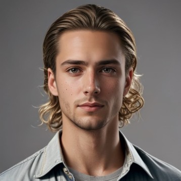 Imagen de referencia para crear video de cabello moderno de hombre con MyEdit