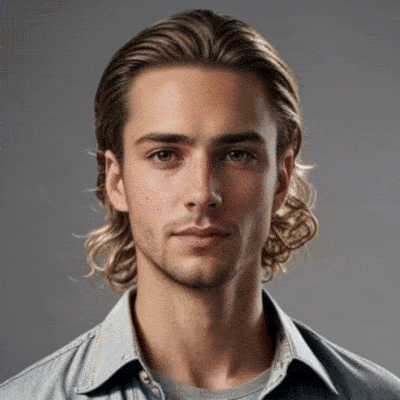 Resultado para crear video de cabello moderno de hombre con MyEdit