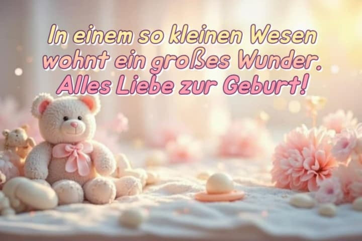 Geburtssprüche & Grüße als Bilder für WhatsApp – Kostenlos & persönlich