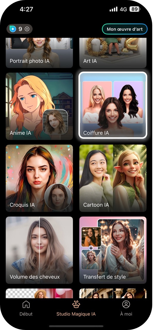 PhotoDirector - Essayez une coupe crew cut sur mobile étape 2