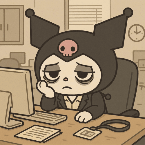 厭世打工卡通頭像