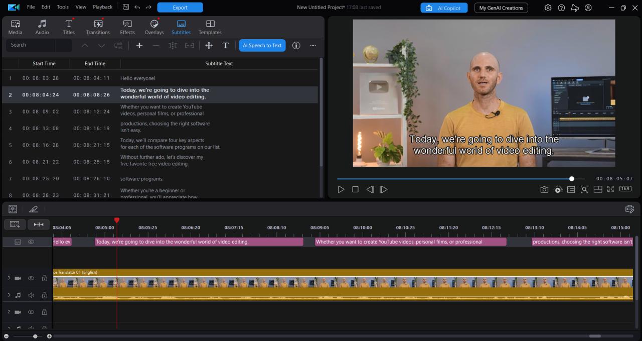 Start video translation with lip-sync
