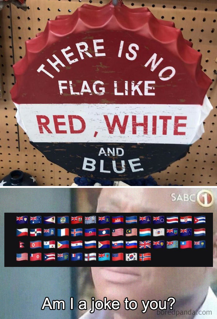 There's no flag like red, white and blue