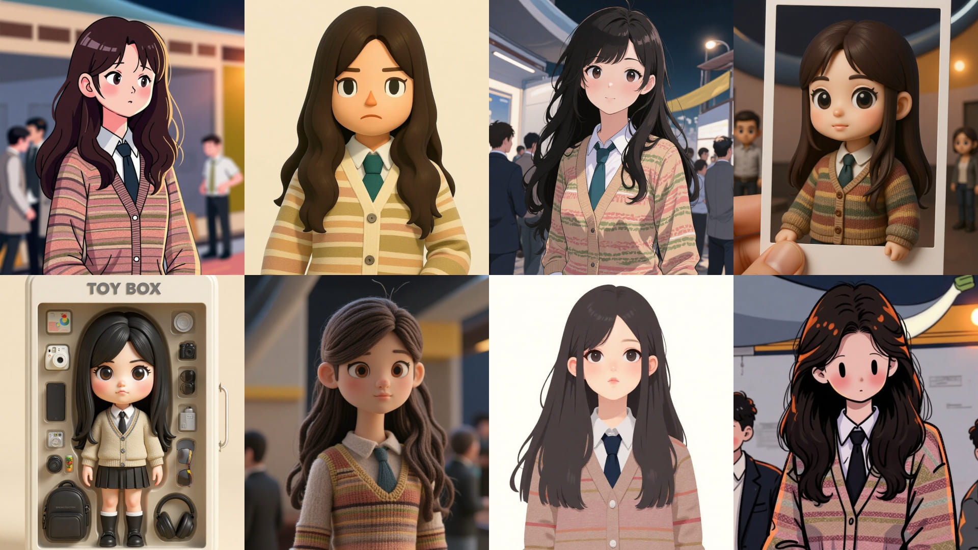 MyEdit AI 濾鏡可以創造不同風格形象