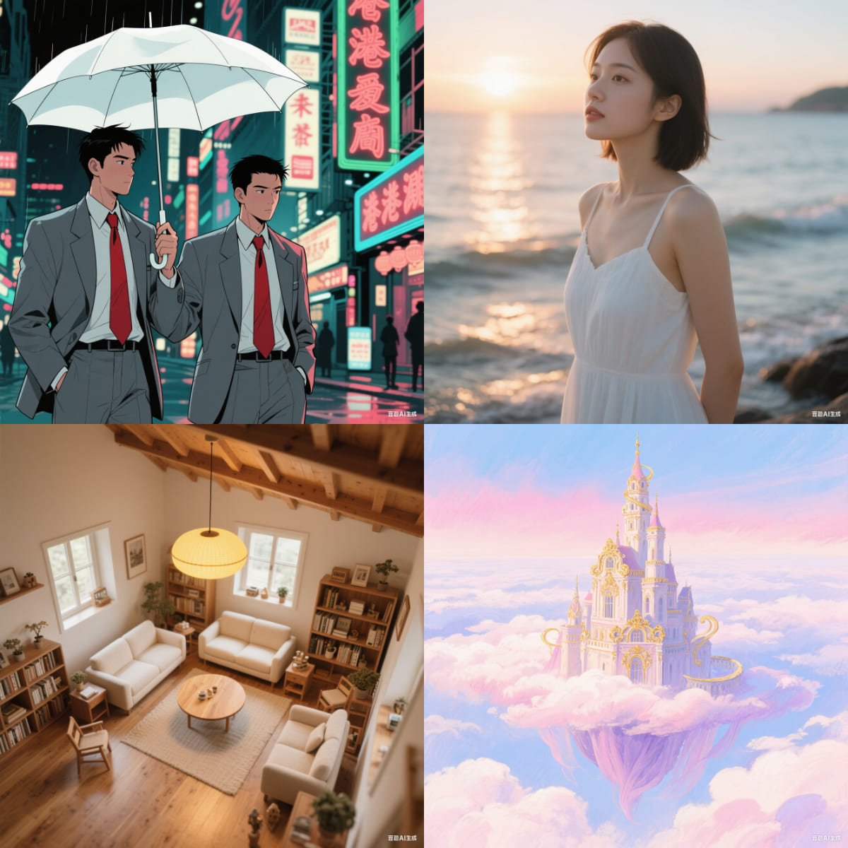 豆包 AI 圖片生成作品