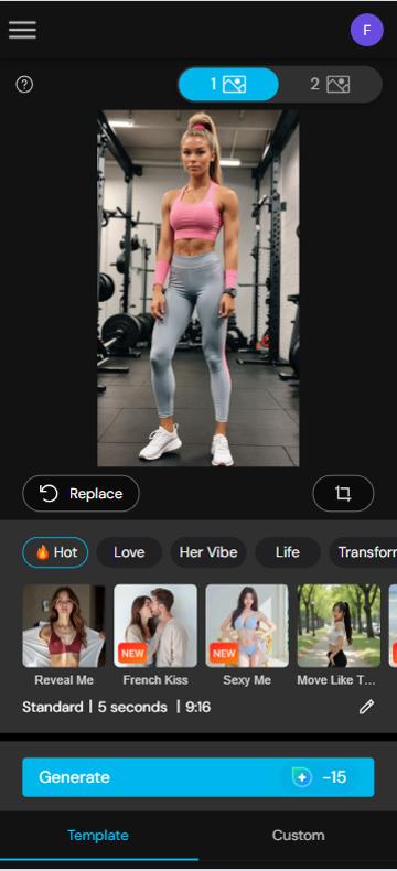 MyEdit - Create an AI Bodyshake video online step 2