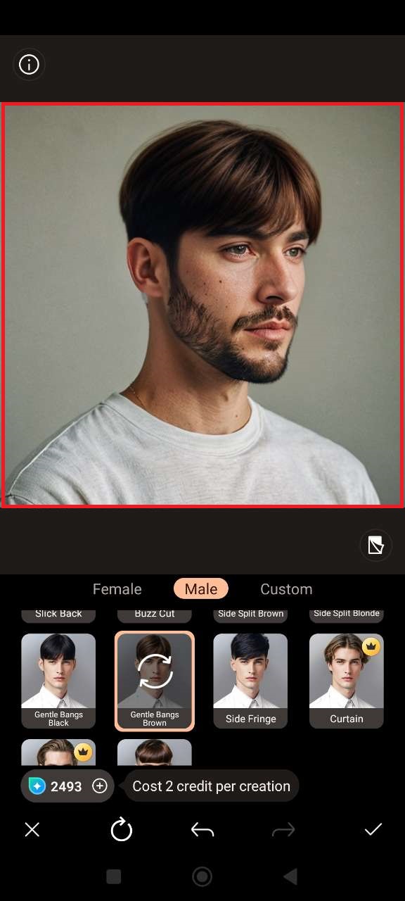 Save your hairstyle photo in PhotoDirector