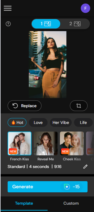 MyEdit - Create an AI Lingerie Video online step 2