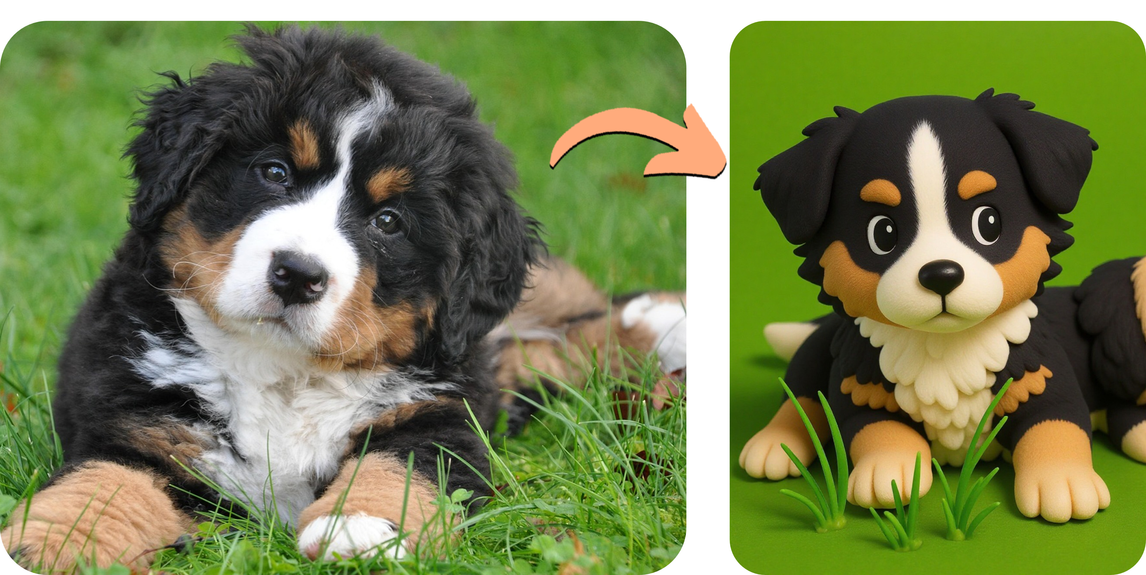 Cartoonize Dog into 3D Clay Animation Style with PhotoDirector
