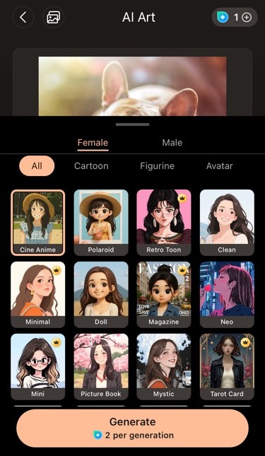 PhotoDirector Image to Video Result