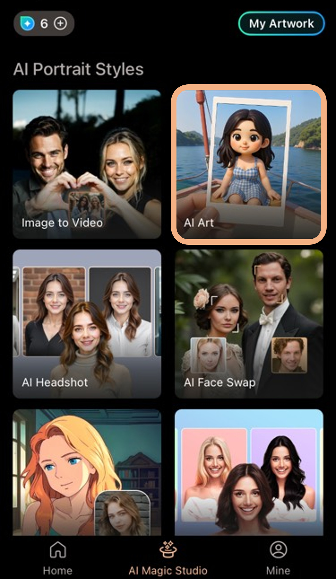 PhotoDirector - AI Art