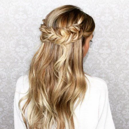 Foto de Trenza corona estilo boho