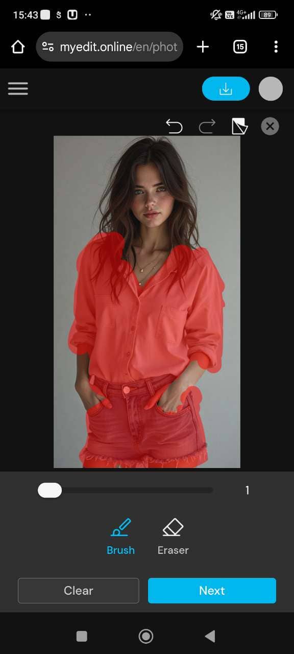 AI 복원으로 직접 비키니 입히기