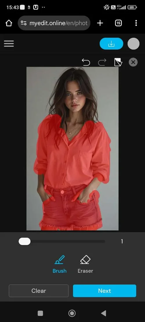 AI 복원으로 직접 비키니 입히기