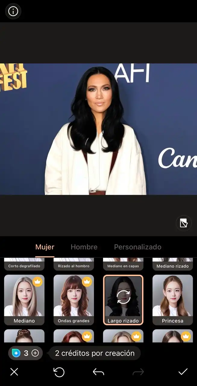 PhotoDirector corte de pelo 60