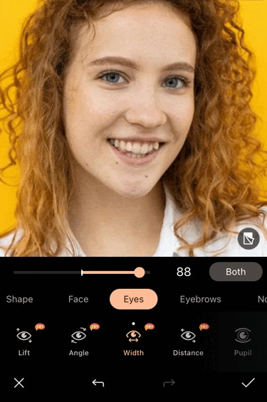 Agrandir ses yeux avec PhotoDirector