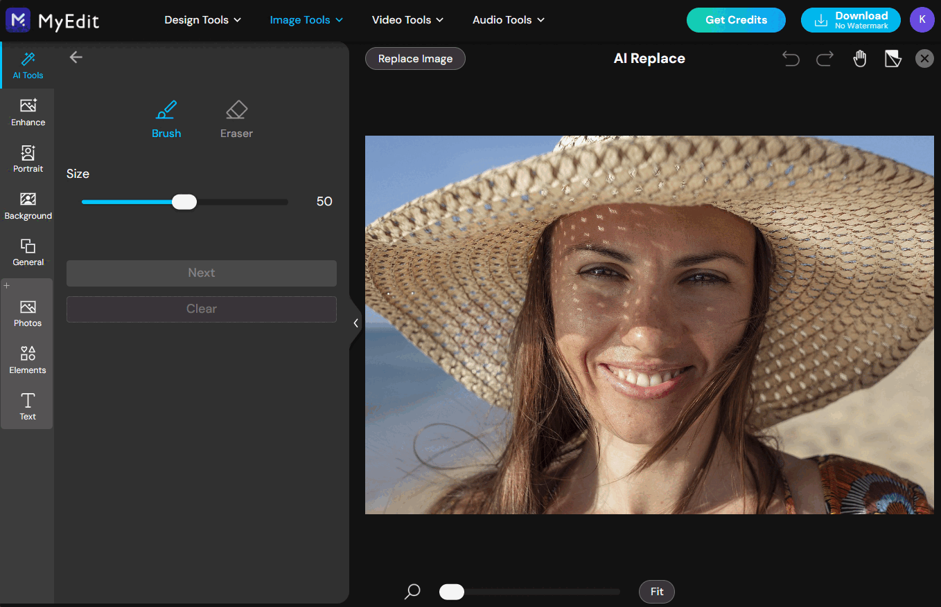 Use MyEdit as an Online Nose Job Simulator