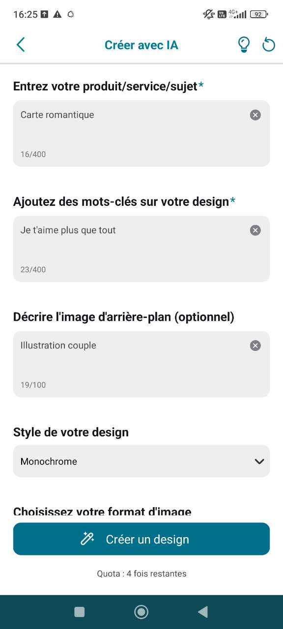 Créer une carte d’amour facilement
