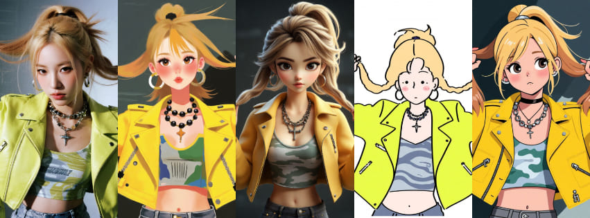 獵魔女團AI 濾鏡範例