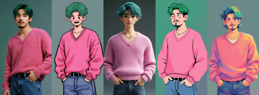 獵魔女團AI 濾鏡範例