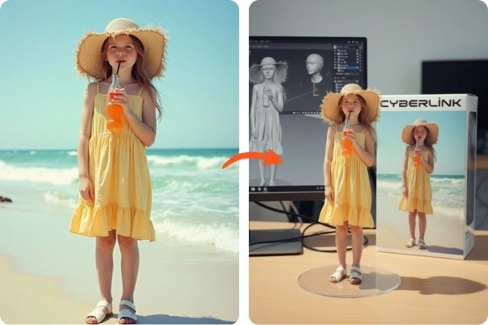 3D-Figur, erstellt mit CyberLink MyEdit