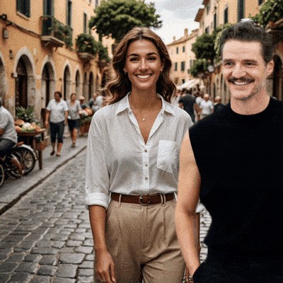 filtro de pareja caída del cielo en la app de PhotoDirector