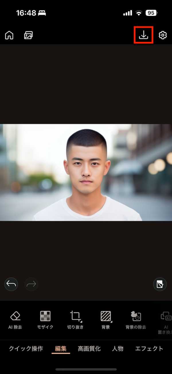 PhotoDirector AI ヘアスタイル 画像　ダウンロード