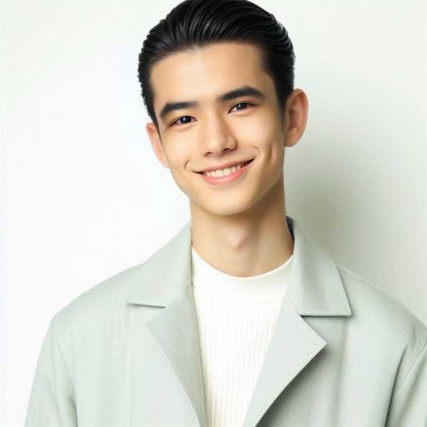 PhotoDirector AIヘアスタイル スリックバック　完成画像3