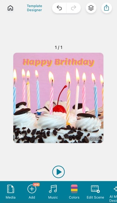 Create a Birthday Card with Birthday Wishes Using Promeo